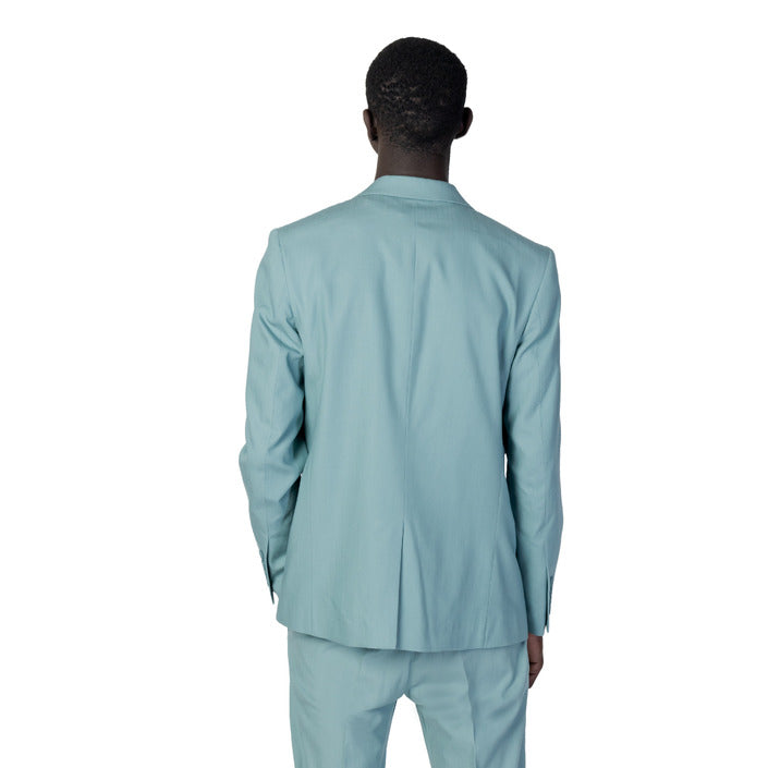 Antony Morato Green Cotton Blend Blazer