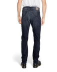 Jeckerson Logo Dark Denim Jeans Straight Leg Fit