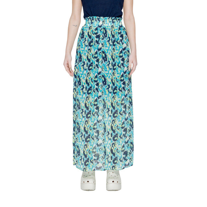 Morgan De Toi Abstract Art Flowy Maxi Skirt