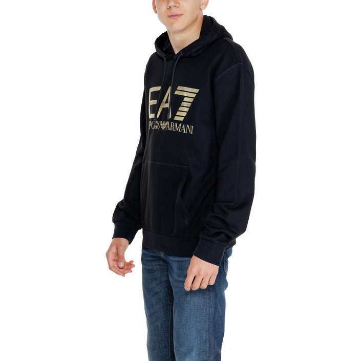 EA7 By Emporio Armani Logo Hooded Pullover 100% Cotton