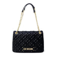 Love Moschino Logo Vegan Leather Quilted & Structured Handbag