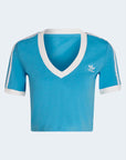Adidas Logo Cotton-Rich Athleisure Crop T-Shirt