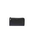 Furla Logo Genuine Leather Slim Clutch Purse