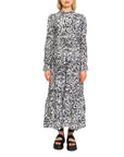 Only Abstract Pattern Winter Midi Dress
