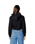 Calvin Klein Jeans Athleisure Crop Hooded Pullover - Black