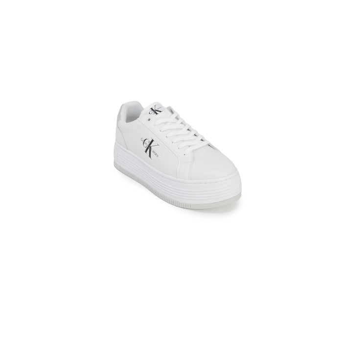 Calvin Klein Logo Genuine Leather Chunky Sole Sneakers