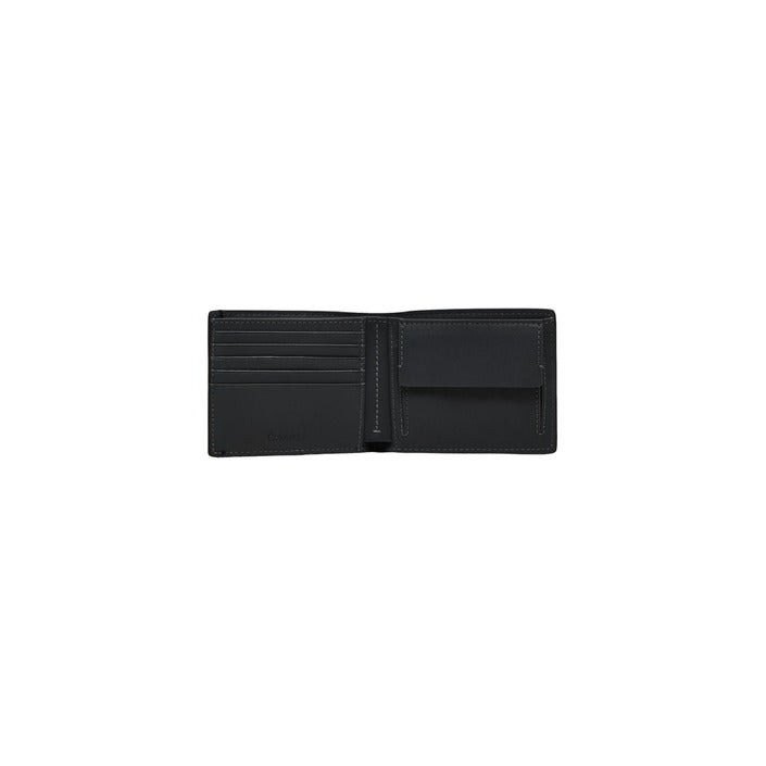 Calvin Klein Logo Genuine Leather Black Wallet