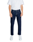 Antony Morato Cropped Indigo Blue Straight Leg Fit Jeans