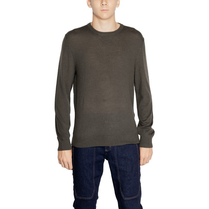 Armani Exchange Minimalist Wool-Blend Knit Sweater 