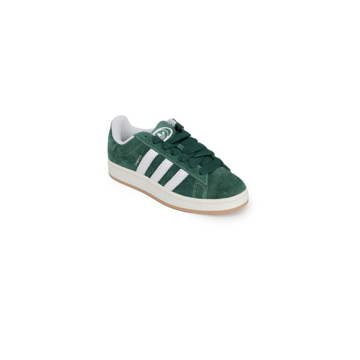 Adidas Logo Low Top Lace-Up Suede Leather Sneakers - Campus