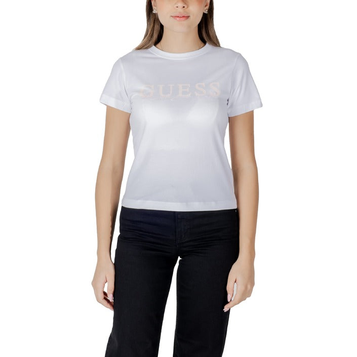 Guess Active Logo Athleisure Cotton Fitted Tee