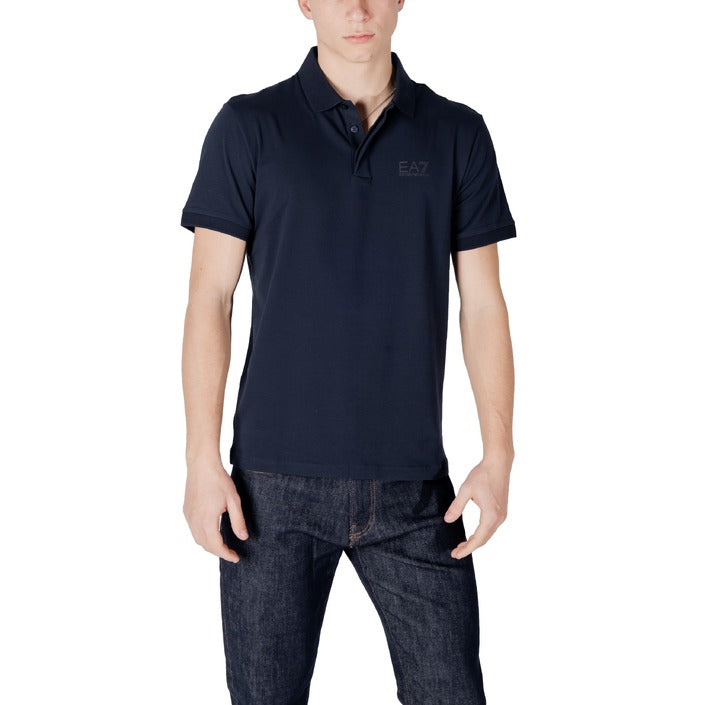 EA7 By Emporio Armani Logo Cotton Polo Shirt - 2 Shades