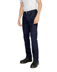 Jeckerson Logo Blue Denim Slim Fit Jeans