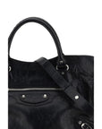 Balenciaga Black Le City Medium Leather Shoulder Bag