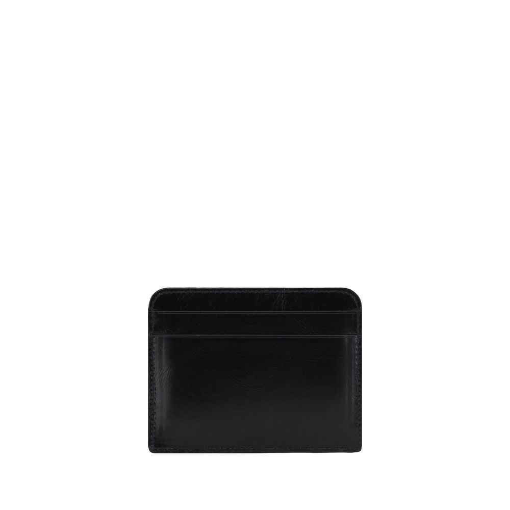 Chloé Logo Black Leather Card Holder