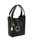 Chloé Spin Black Leather Tote Bag