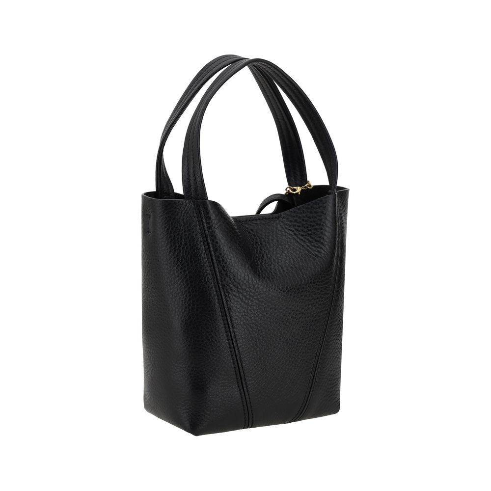 Chloé Spin Black Leather Tote Bag