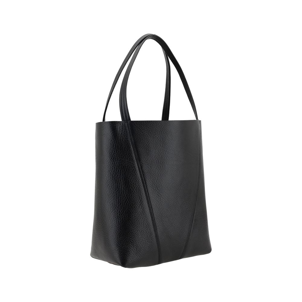 Chloé Spin Large Black Leather Tote & Shoulder Bag