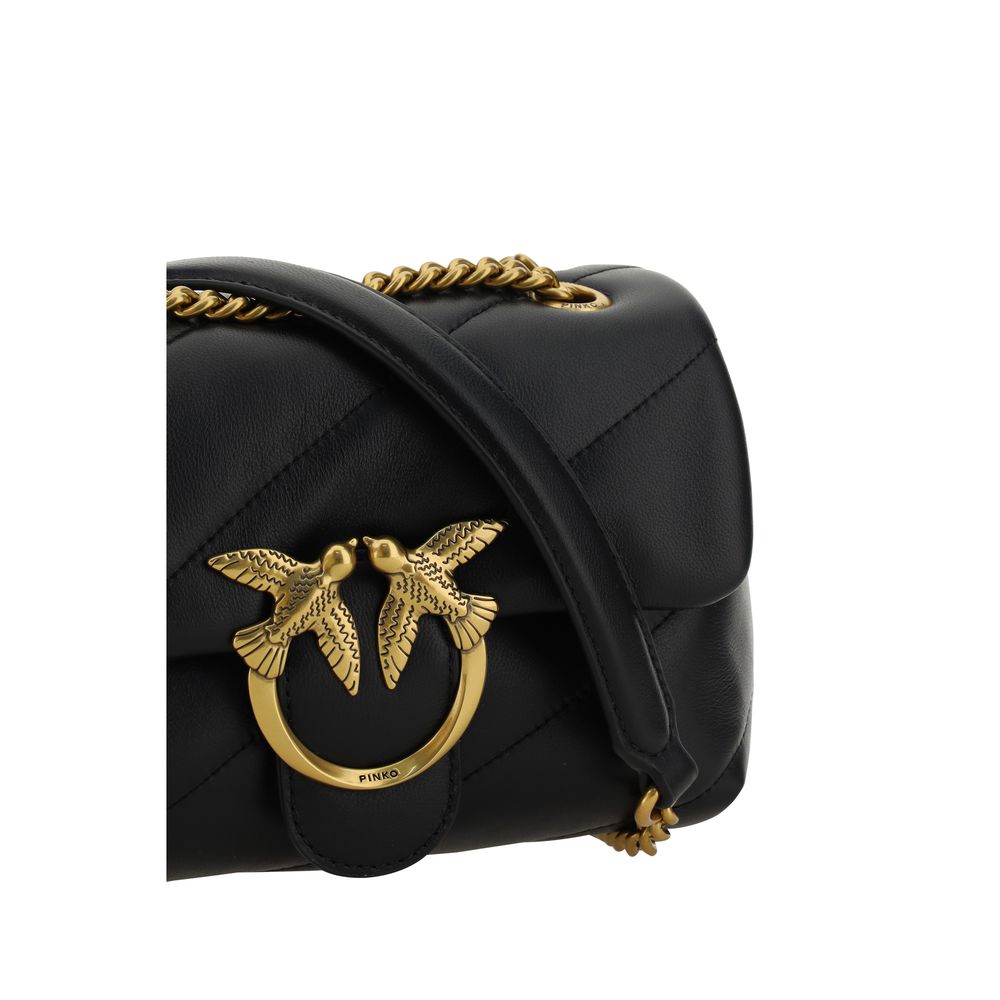 PINKO Love Mini Puff Leather Shoulder Bag