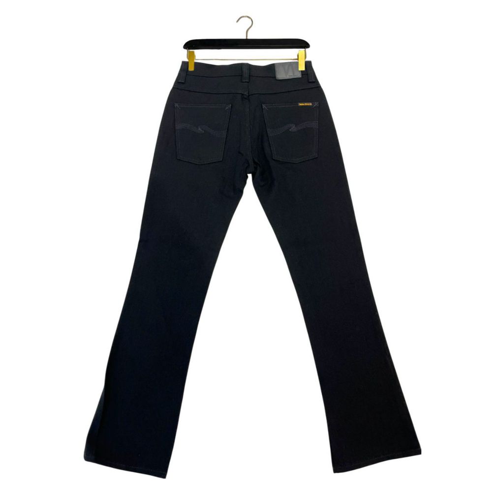 Nudie Jeans Straight Leg Black Jeans - Made In Italy
