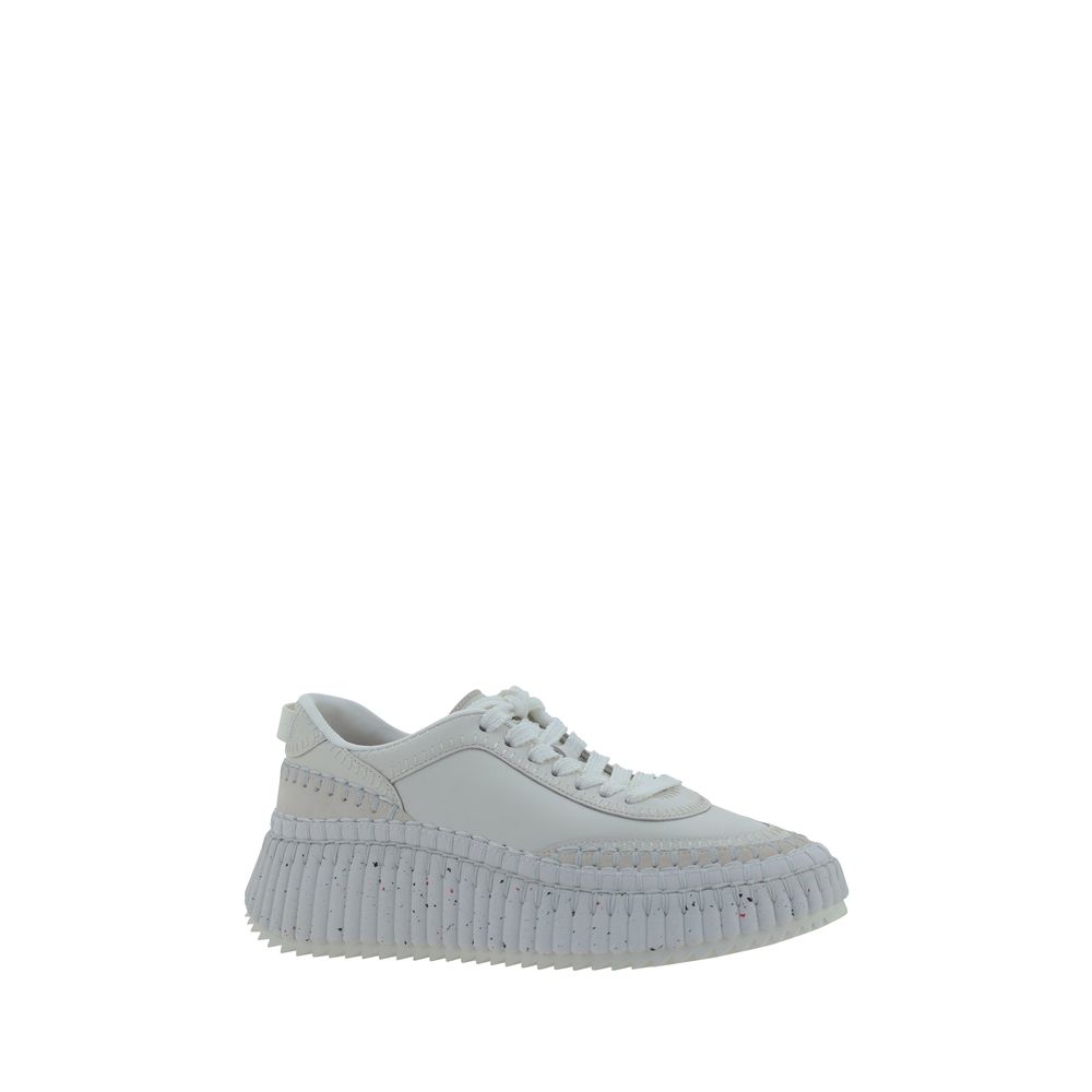 Chloé Leather Nama Platform Sneakers
