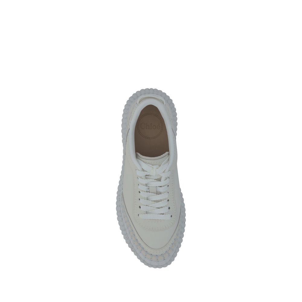 Chloé Leather Nama Platform Sneakers