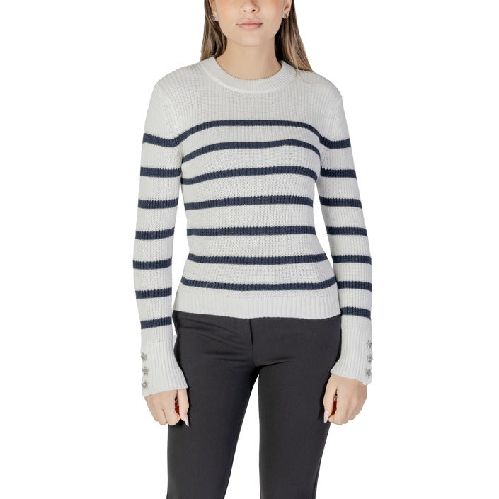 Morgan De Toi Stripe Cotton Long Sleeve Top