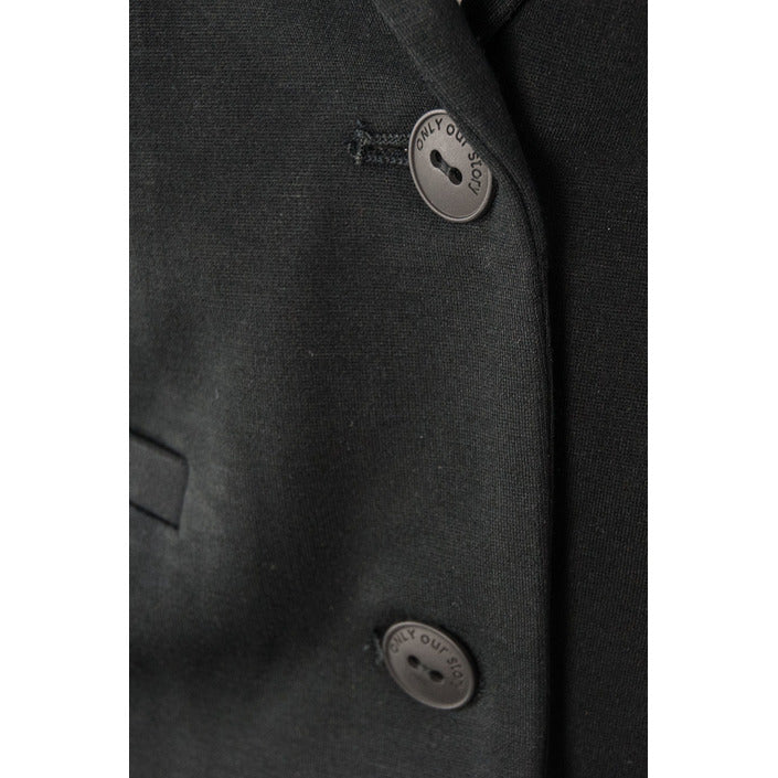 Only Minimalist 2-Button Black Blazer