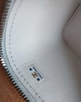 Chanel White Matelasse Lambskin Gold Chain Shoulder Vanity Bag