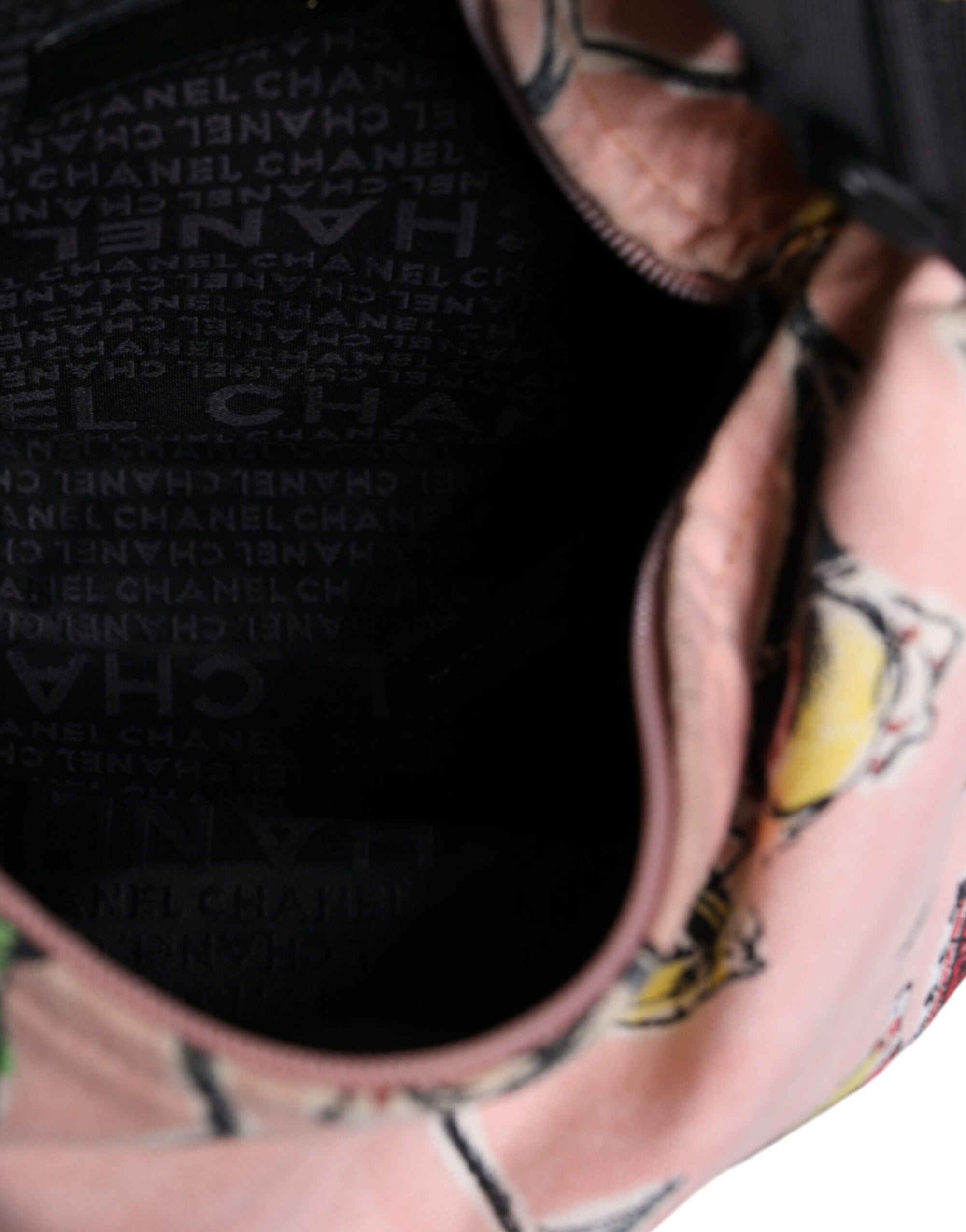 Chanel Pink Cruise Collection Parfait Canvas Printed Bag & Purse