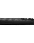 Chanel Black Quilted Leather Continental Zip Wallet