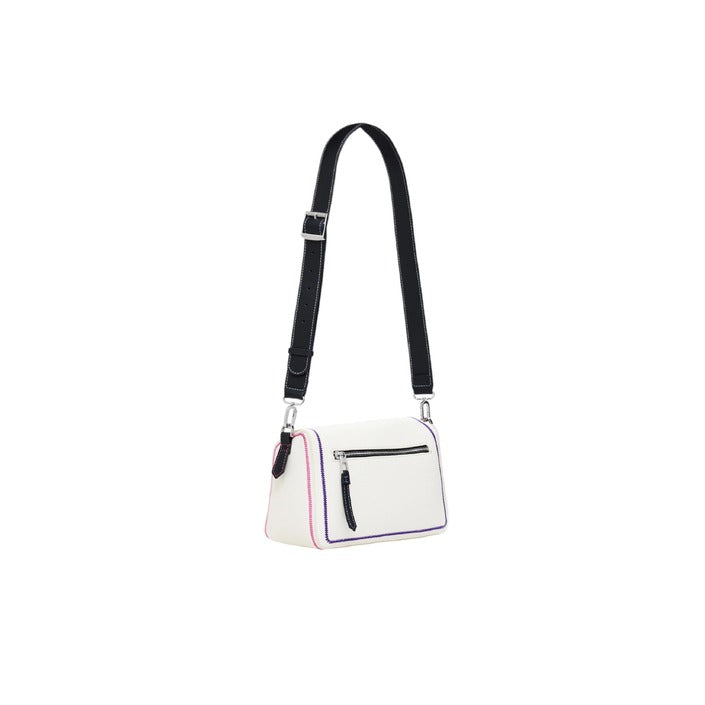 Desigual Logo Asymmetrical Fold Over Flap Vegan Leather Crossbody Bag