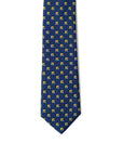 Giorgio Armani Geometric Blue Silk Suit Tie