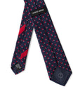 Giorgio Armani Geometric Blue Silk Suit Tie