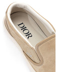 Dior B101 Beige Slip On Leather Sneaker