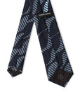 Giorgio Armani Geometric Blue Silk Suit Tie