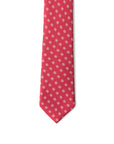 Giorgio Armani Red Silk Geometric Suit Tie