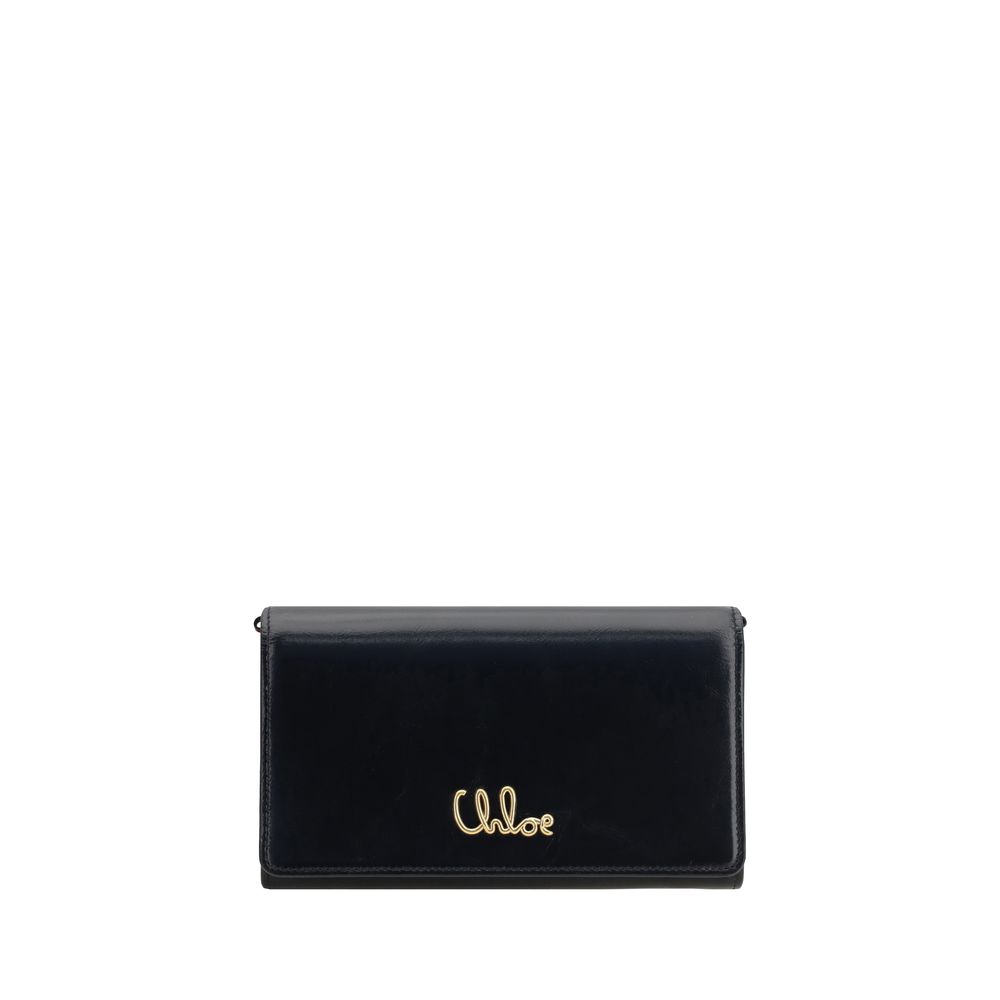 Chloé Leather Pochette With Chain Strap