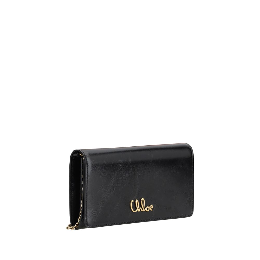 Chloé Leather Pochette With Chain Strap