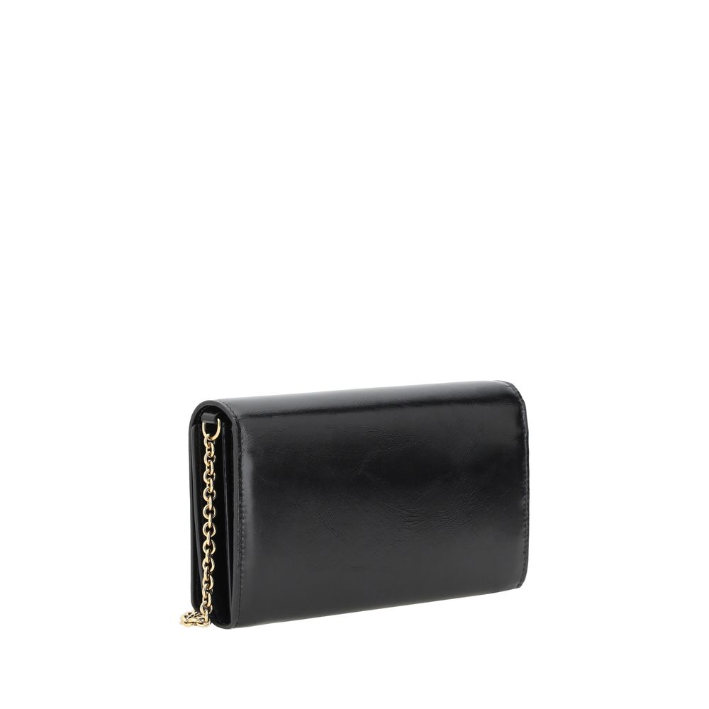 Chloé Leather Pochette With Chain Strap