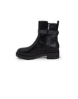 Guess Logo Buckle Vegan Leather Boots