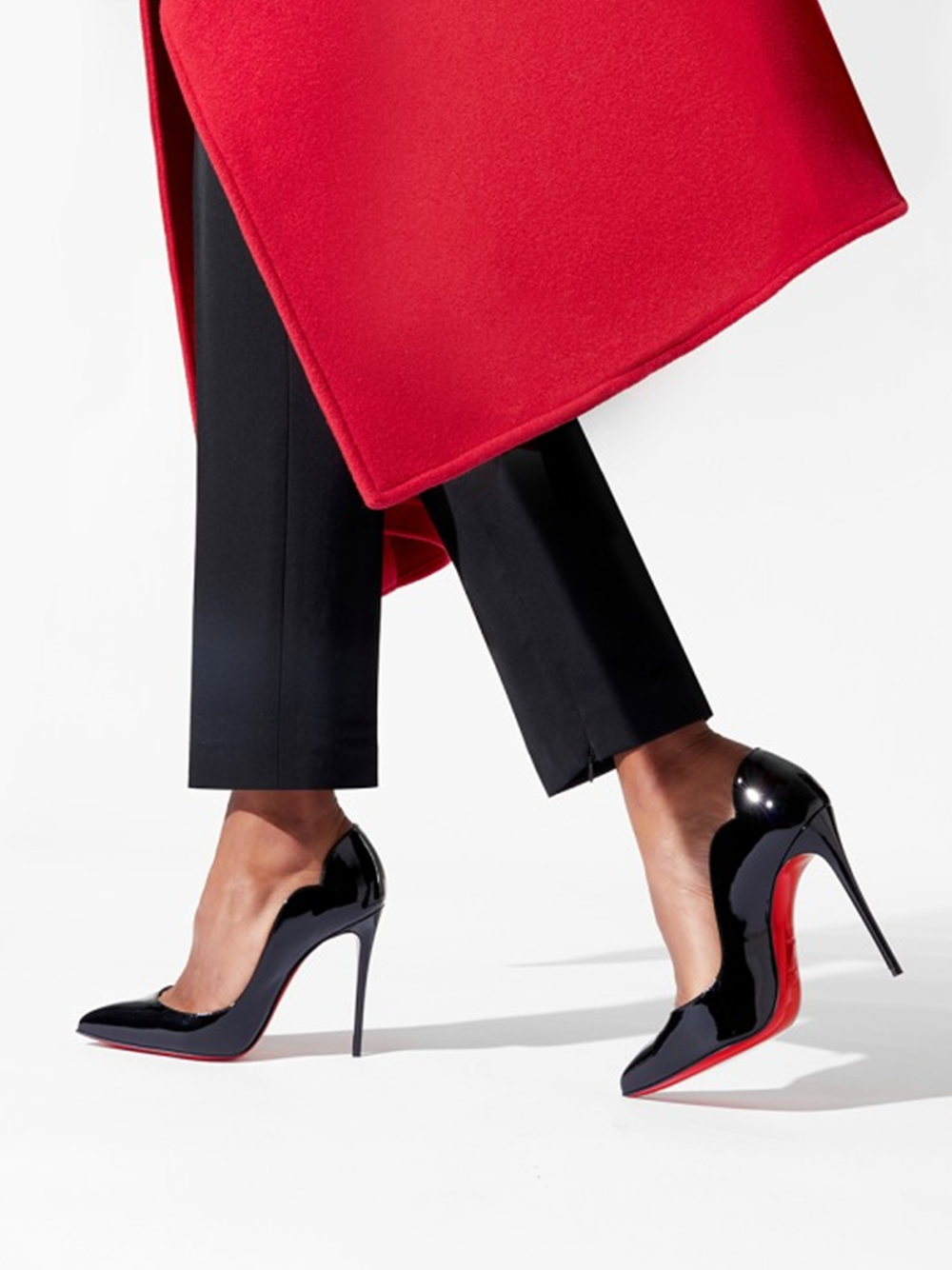 Christian Louboutin Leather Hot Chick Pumps 100