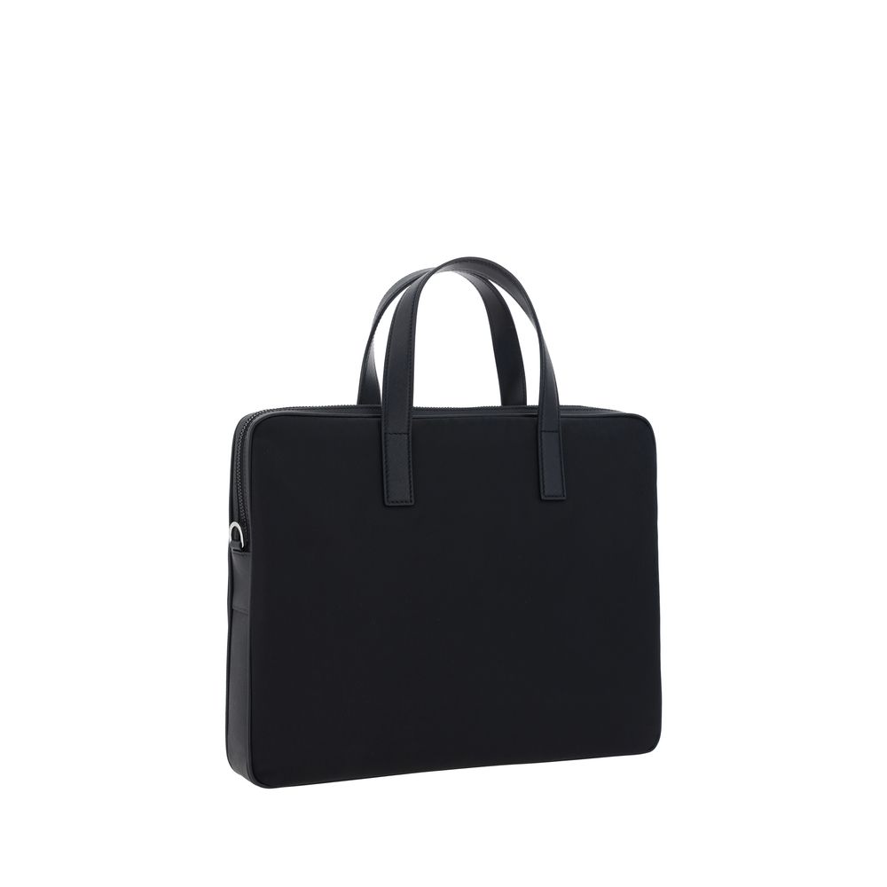 top handle shoulder slim briefcase bag