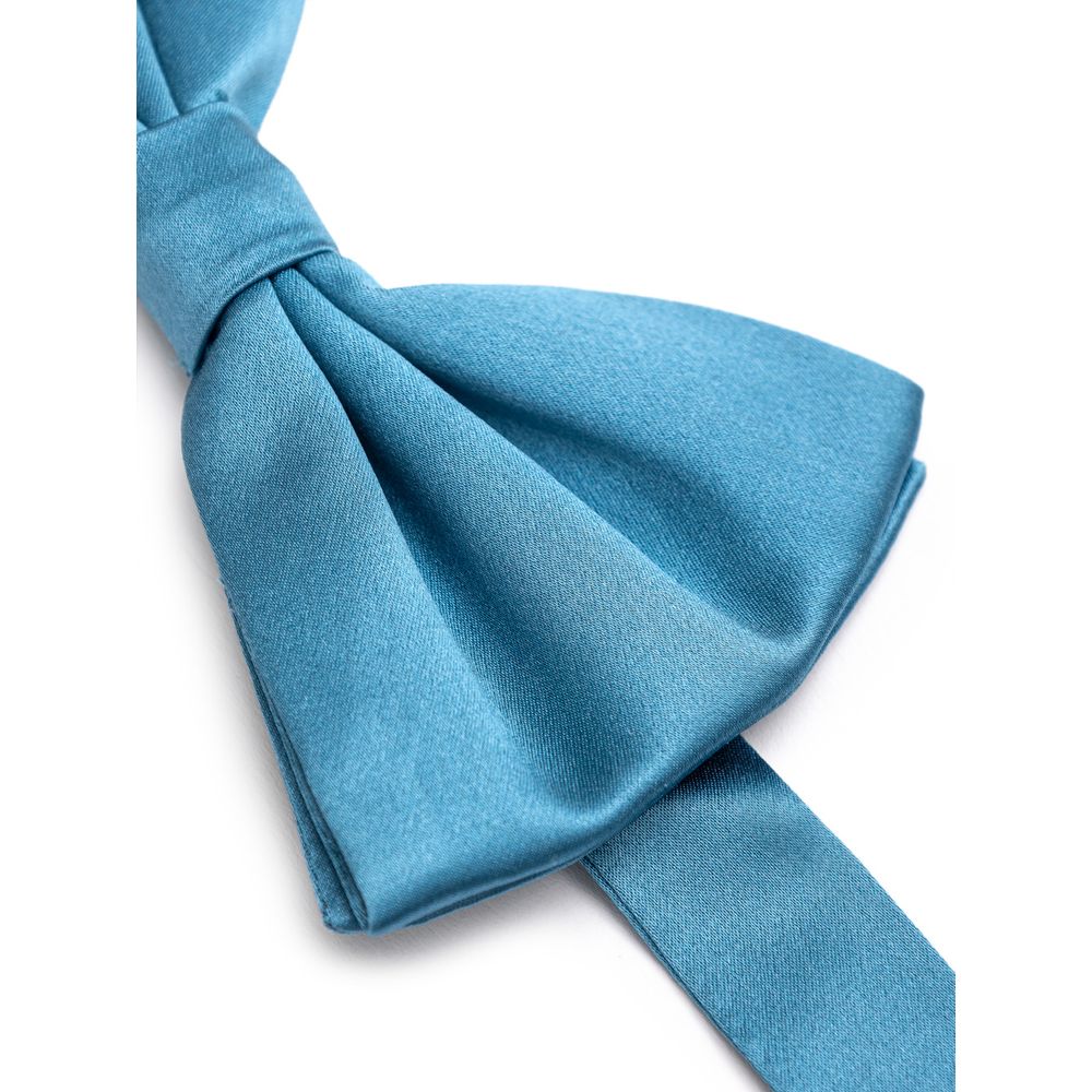 Dolce & Gabbana Silk Bow Tie - Cool Blue
