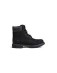 Timberland Minimalist Genuine Leather All Black Lace-Up Boots