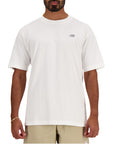 New Balance Logo 100% Cotton Athleisure T-Shirt - white