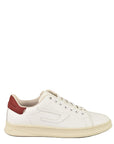 Diesel Logo Leather Low Top Lace-Up Sneakers - 3 Shades