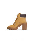 Timberland Minimalist Genuine Leather Lace-Up Worker Style Heel Boots