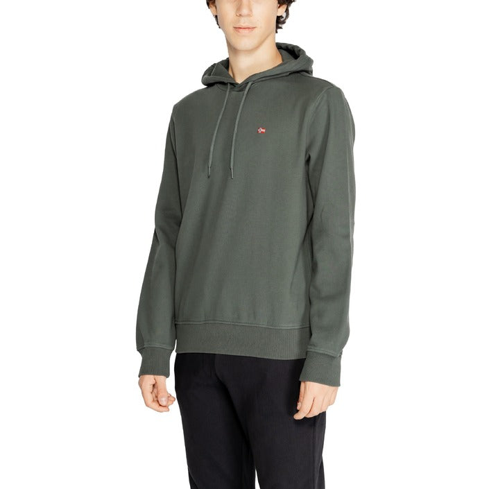 Napapijri Logo Cotton-Rich Hooded Pullover