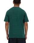 New Balance Logo 100% Cotton Athleisure T-Shirt - green